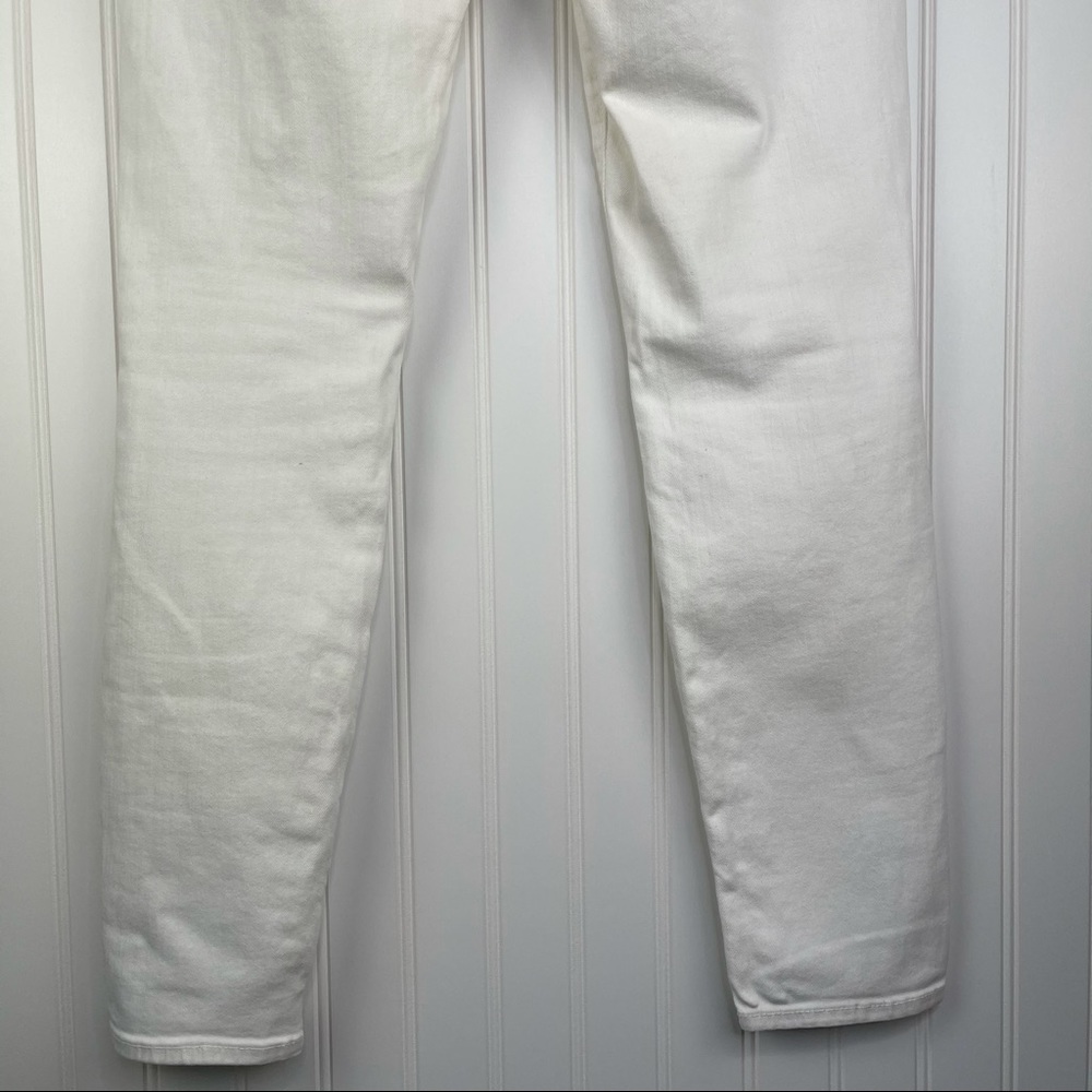 Vince White Waxed Crop 5PKT Skinny Jeans Size 28 - Picture 8 of 14